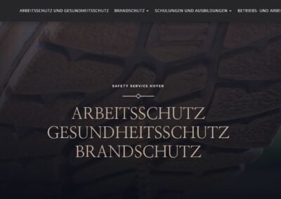 Website für Arbeitsschutz & Sicherheitslösungen