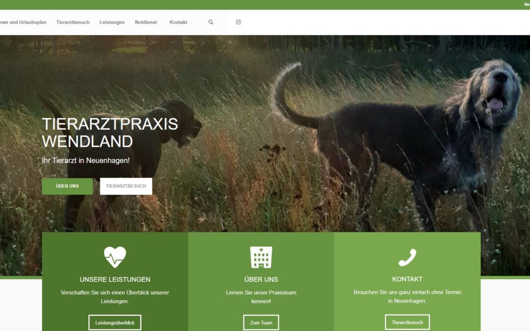 Tierarztpraxis Wendland – Moderne Website für eine vertrauensvolle Kleintierpraxis