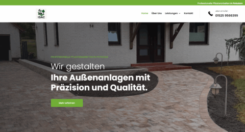 Website-Referenz Garten- und Landschaftsbau Isac