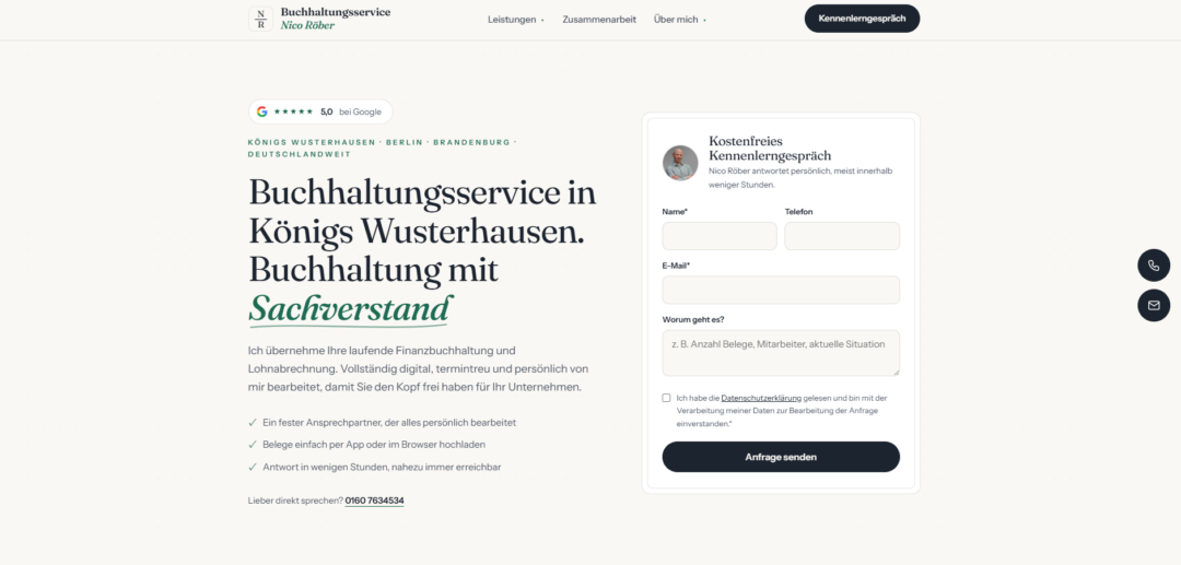 Buchhaltungsservice Nico Röber, Königs Wusterhausen