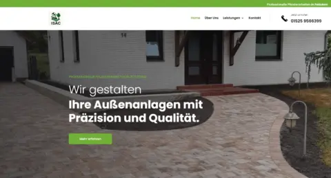 Website-Referenz Garten- und Landschaftsbau Isac